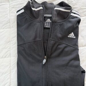 Adidas Black and White Track Jacket